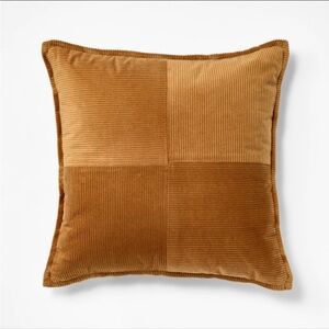 Square Pieced Corduroy Pillow from Threshold designed with Studio McGee